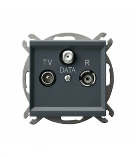 SONATA GPA-RD/m/73 Gniazdo RTV-DATA Szary grafit Ospel