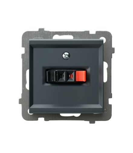 SONATA GG-1R/m/73 Gniazdo głośnikowe pojedyncze Szary grafit Ospel