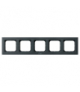 SONATA RH-5R/73 Ramka pięciokrotna do łączników IP-44 Szary grafit Ospel