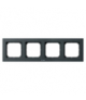 SONATA RH-4R/73 Ramka poczwórna do łączników IP-44 Szary grafit Ospel