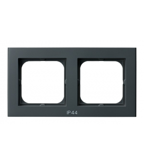 SONATA RH-2R/73 Ramka podwójna do łączników IP-44 Szary grafit Ospel