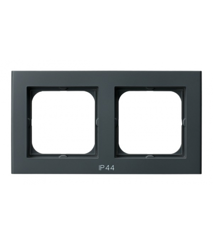 SONATA RH-2R/73 Ramka podwójna do łączników IP-44 Szary grafit Ospel