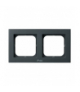 SONATA RH-2R/73 Ramka podwójna do łączników IP-44 Szary grafit Ospel