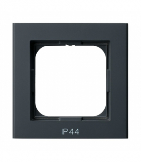 SONATA RH-1R/73 Ramka pojedyncza do łączników IP-44 Szary grafit Ospel