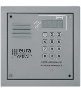 PANEL CYFROWY CYFRAL PC-2000R srebrny z czytnikiem RFiD