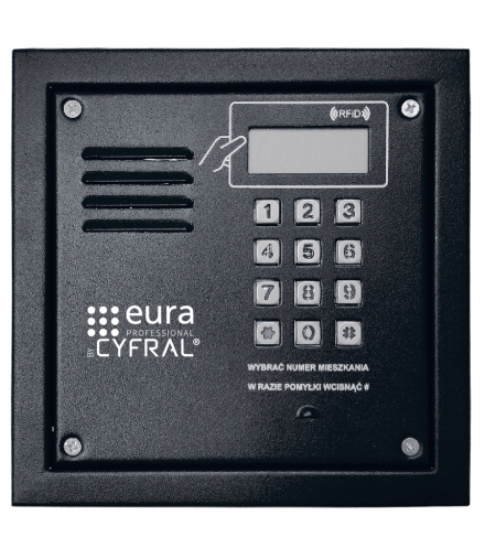 PANEL CYFROWY CYFRAL PC-2000R czarny z czytnikiem RFiD