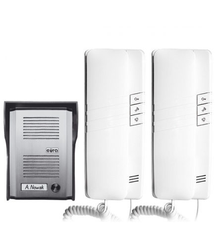 DOMOFON EURA ADP-48A3 1-rodzinny z dodatkowym unifonem, interkom