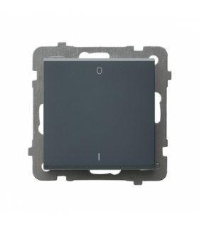 SONATA ŁP-11R/m/73 Łącznik dwubiegunowy Szary grafit Ospel