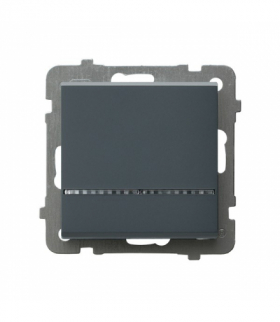 SONATA ŁP-12RS/m/73 Łącznik kontrolny z podświetleniem niebieskim Szary grafit Ospel