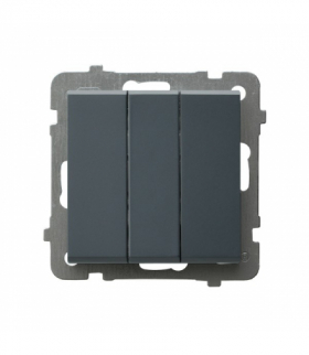 SONATA ŁP-24R/m/73 Łącznik potrójny zwierny Szary grafit Ospel