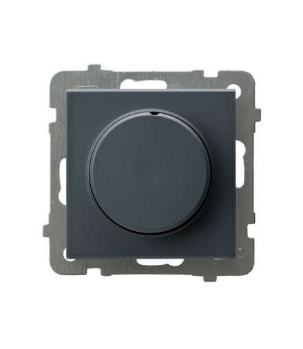 SONATA ŁP-8R/m/73 Ściemniacz przyciskowo-obrotowy przystosowany do obciążenia żarowego i halogenowego Szary grafit Ospel