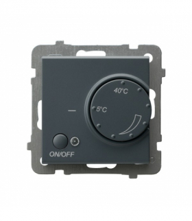 SONATA RTP-1RN/m/73 Regulator temperatury z czujnikiem napowietrznym Szary grafit Ospel