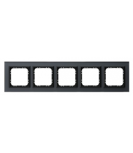 SONATA R-5RGC/85/33 Ramka pięciokrotna Grafitowe szkło szronione Ospel