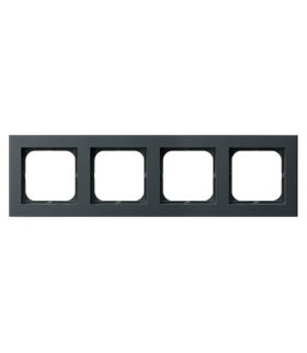 SONATA R-4R/73 Ramka poczwórna Szary grafit Ospel