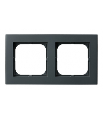 SONATA R-2R/73 Ramka podwójna Szary grafit Ospel