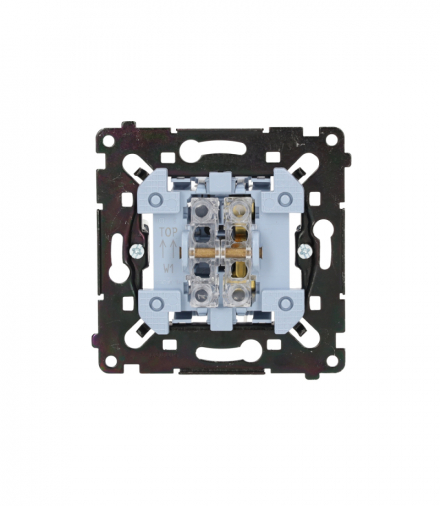 Łącznik jednobiegunowy, (mechanizm), 16AX, czarny Simon 55 SW1AMR