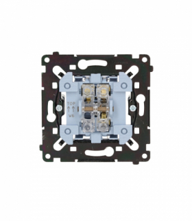 Łącznik schodowy, (mechanizm), 16AX, czarny Simon 55 SW6AMR