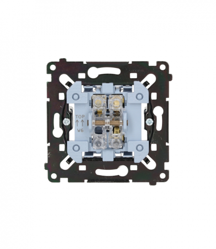 Łącznik schodowy, (mechanizm), 16AX, czarny Simon 55 SW6AMR