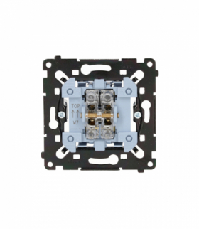 Łącznik krzyżowy, (mechanizm), 16AX, czarny Simon 55 SW7AMR