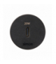 Simon 400 Flash 30, meblowa ładowarka USB-C 20W pojedyncza, IP20, czarny, Wym. montażowe: Ø17mm Simon 400, Flash 30 43210003-038