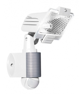 HALOGEN Z CZUJNIKIEM RUCHU PIR EURA ML-08B2 zewnętrzny biały ~230V 120W