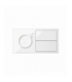 Panel 2-krotny: 1 gniazdo z 1 zintegrowana ładowarka USB C + 2 klawisze, biały, USB: C, Prąd ład.: 2,1A Simon 100 10020252-130