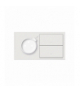 Panel 2-krotny: 1 gniazdo z 1 zintegrowana ładowarka USB C + 2 klawisze, biały, USB: C, Prąd ład.: 2,1A Simon 100 10020252-230