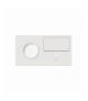 Panel 2-krotny: 1 gniazdo + 1 klawisz + 1 ładowarka USB C (prawa strona), USB: C, biały Simon 100 10020259-230