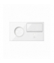 Panel 2-krotny: 1 gniazdo + 1 ściemniacz + 1 ładowarka USB C (prawa strona), USB: C, biały Simon 100 10020261-130