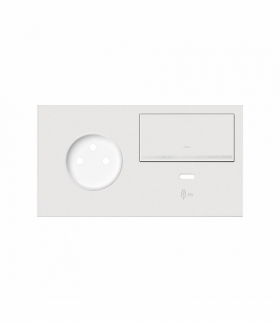 Panel 2-krotny: 1 gniazdo + 1 ściemniacz + 1 ładowarka USB C (prawa strona), USB: C, biały Simon 100 10020261-230