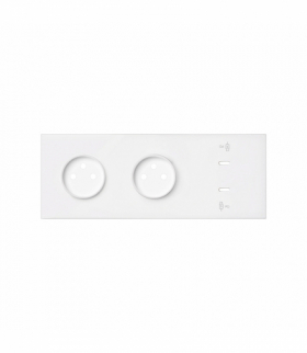 Panel 3-krotny: 2 gniazda + 2x1 ładowarka USB C, biały Simon 100 10020337-230