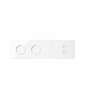 Panel 4-krotny: 2 gniazda + 2x1 ładowarka USB C + 2xRJ45, biały Simon 100 10020412-130