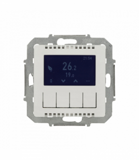 Regulator temperatury z wyświetlaczem (czujnik wewnętrzny lub sonda), biały Simon 82 8200811-030