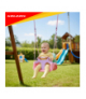 Huśtawka dziecięca 3w1, kolorowa na linach, do domu i ogrodu, do 30 kg, pastelowa Kruzzel 18839