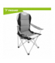 Krzesło wędkarskie składane 120kg podłokietniki + pokrowiec, czarno-szare Trizand 18838