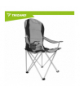 Krzesło wędkarskie składane 120kg podłokietniki + pokrowiec, czarno-szare Trizand 18838