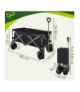 Wózek transportowy składany ogrodowy, plażowy 200kg 150L duże koła na piasek, 87x46x70cm Gardlov 18815