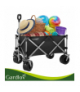 Wózek transportowy składany ogrodowy, plażowy 200kg 150L duże koła na piasek, 87x46x70cm Gardlov 18815