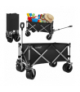 Wózek transportowy składany ogrodowy, plażowy 200kg 150L duże koła na piasek, 87x46x70cm Gardlov 18815