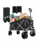 Wózek transportowy składany ogrodowy, plażowy 200kg 150L duże koła na piasek, 87x46x70cm Gardlov 18815