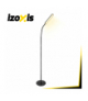 Nowoczesna lampa podłogowa LED 180cm, z pilotem, timerem i ściemnianiem, czarna, stojąca w stylu industrialnym, regulowana, 3 barwy światła, 6 poziomów jasności, Izoxis 26885 18823