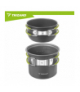 Zestaw garnków turystycznych, menażka składana 1.2L z grubego aluminium na camping trekking Trizand 18842