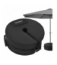 Obciążnik pod parasol ogrodowy czarny tkanina Oxford na piasek 40kg, 48cm Gardlov 18846