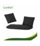 Poduszka na huśtawkę ogrodową, bocianie gniazdo 2os, podwójna, kolor czarny Gardlov 18868