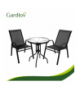 Zestaw mebli balkonowych, stolik + 2 krzesła, meble na taras, do ogrodu, Gardlov 18870