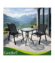 Zestaw mebli balkonowych, stolik + 2 krzesła, meble na taras, do ogrodu, Gardlov 18870