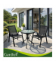 Zestaw mebli balkonowych, stolik + 2 krzesła, meble na taras, do ogrodu, Gardlov 18870