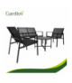 Zestaw mebli balkonowych, stolik + sofa + 2 krzesła, meble na taras, do ogrodu, Gardlov 18879
