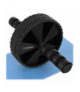 Koło do ćwiczeń mięśni brzucha, ABS Roller Wheel + mata pod kolana EVA czarne TRIZAND 18892