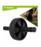 Koło do ćwiczeń mięśni brzucha, ABS Roller Wheel + mata pod kolana EVA czarne TRIZAND 18892